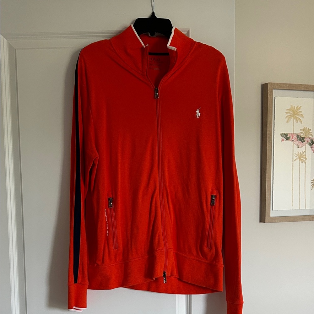 Orange Zip-Up Polo Ralph Lauren Jacket